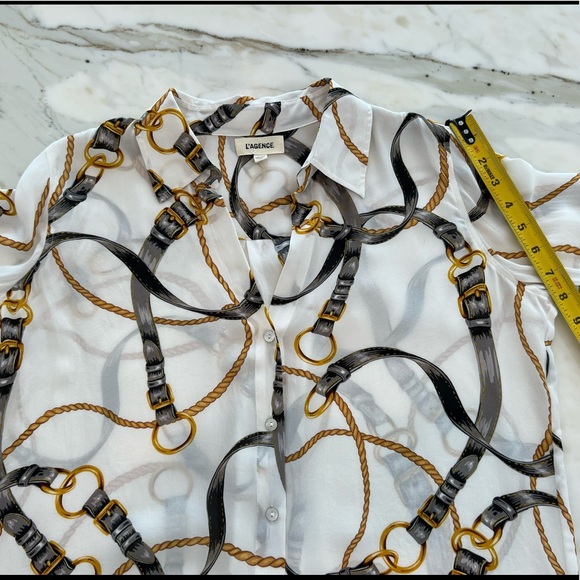 L’AGENCE CHAIN TOP SIZE MEDIUM NWOTS! - Picture 12 of 17